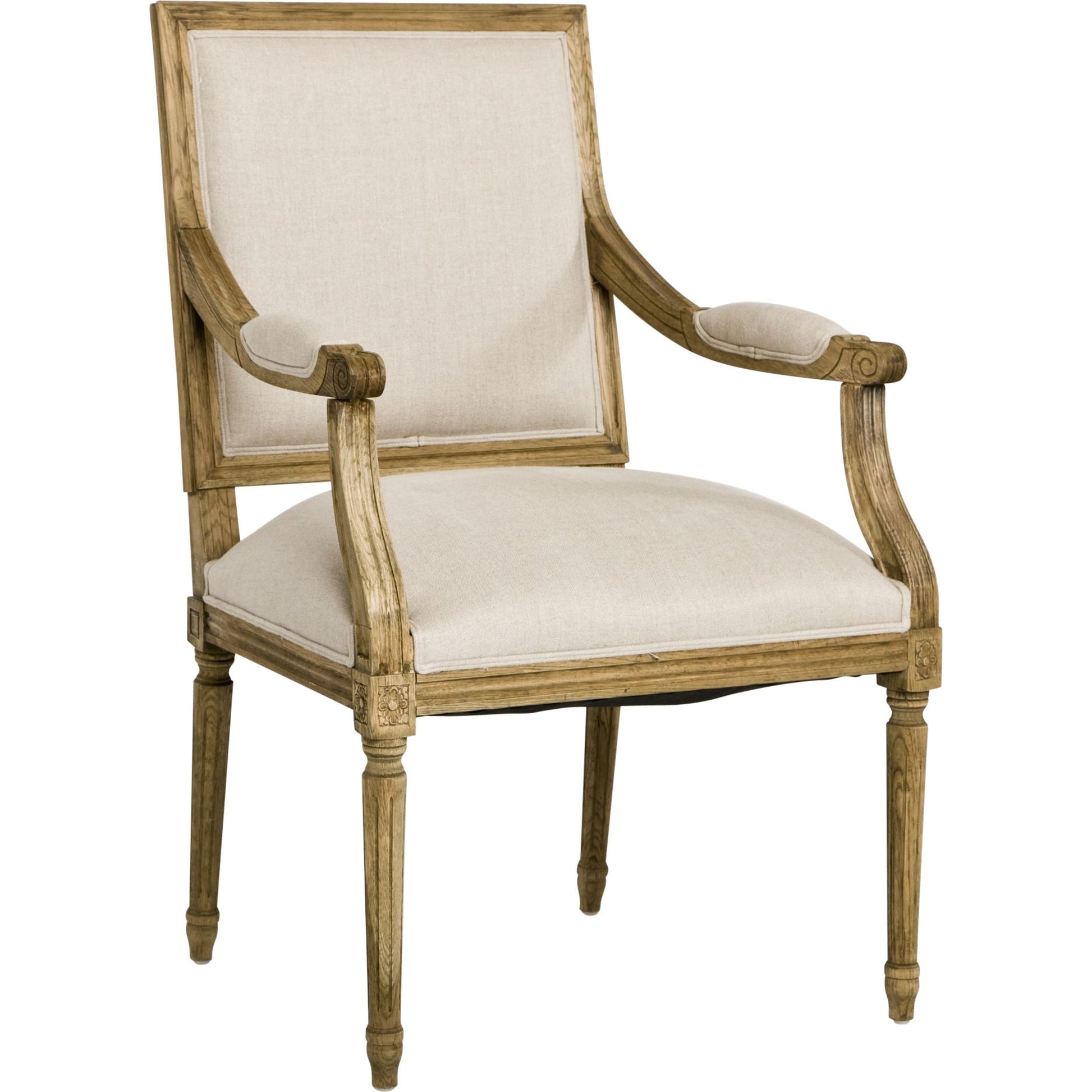 Louis Arm Chair by Zentique. Made from unique in a traditional style.