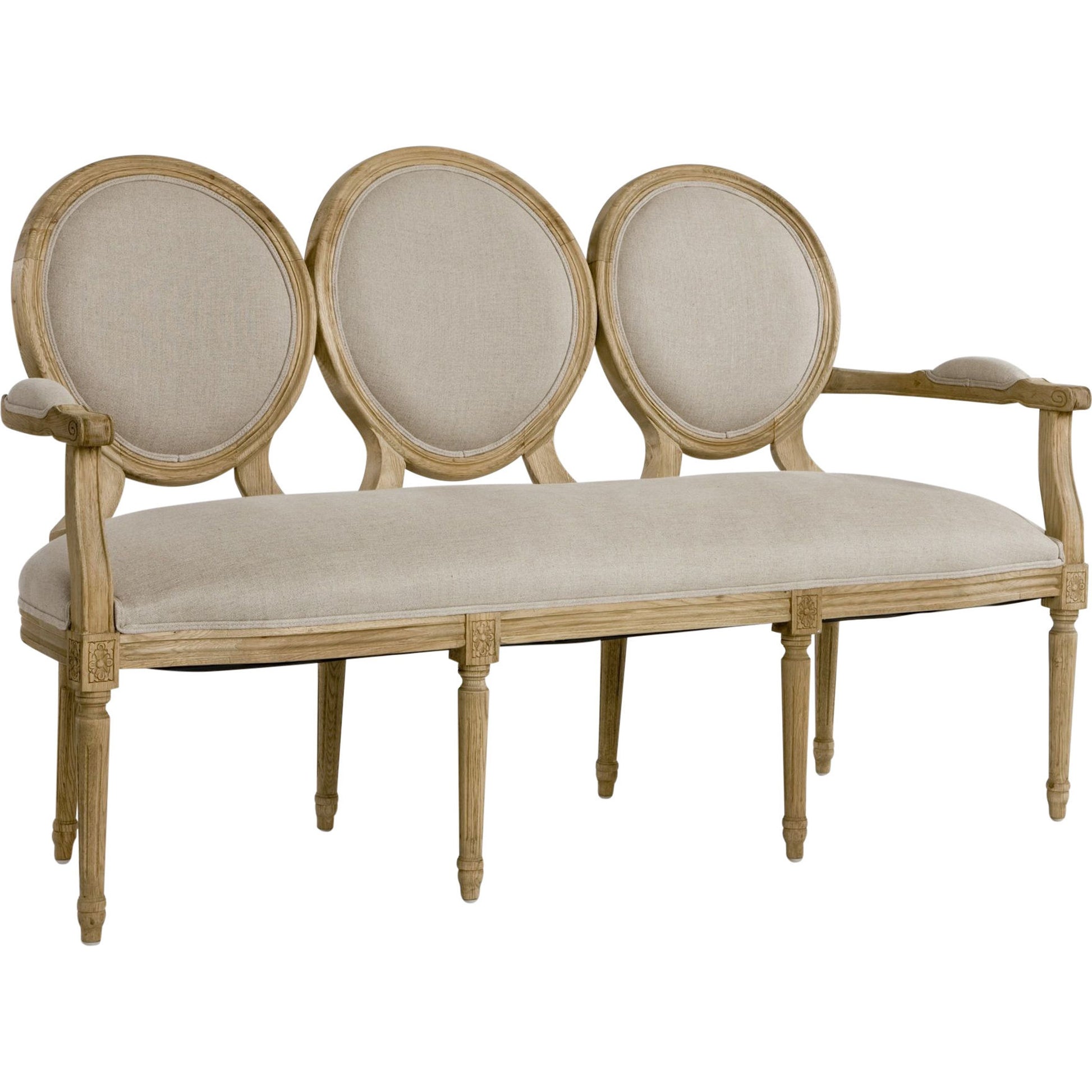 Medallion Settee by Zentique. Made from unique in a modern style.