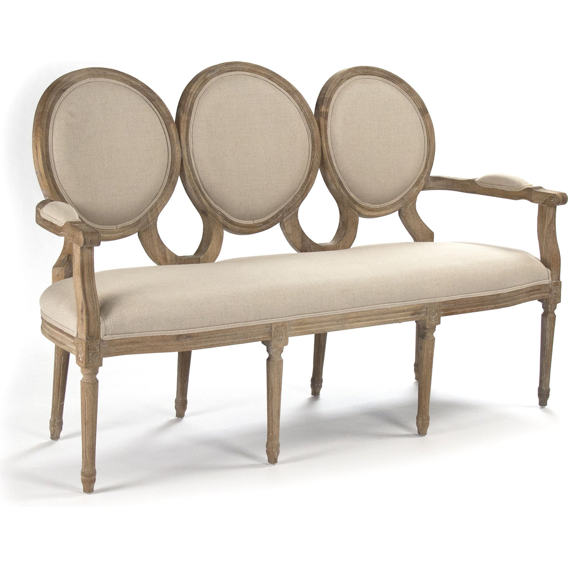 Medallion Settee by Zentique. Made from unique in a modern style.