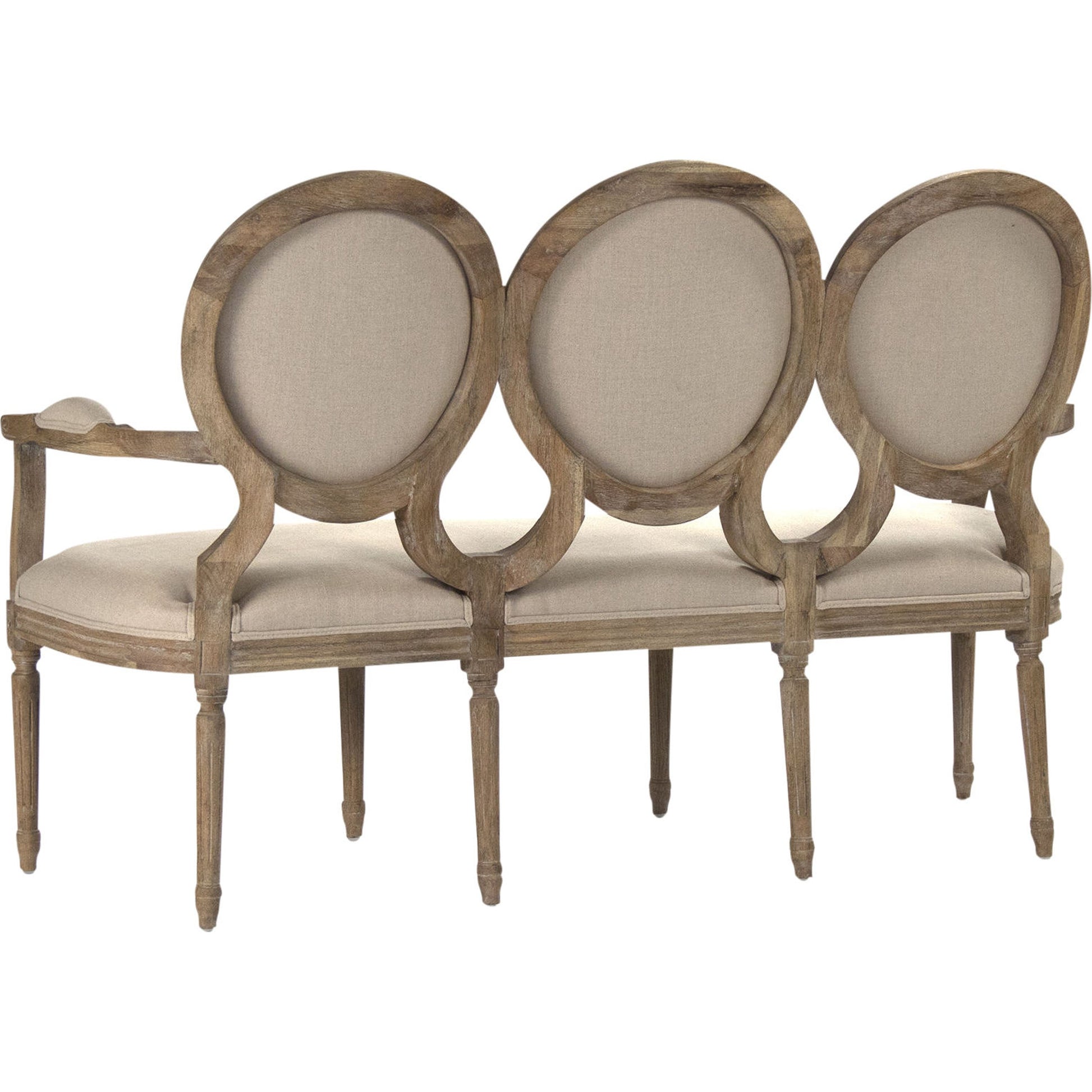 Medallion Settee by Zentique. Made from unique in a modern style.