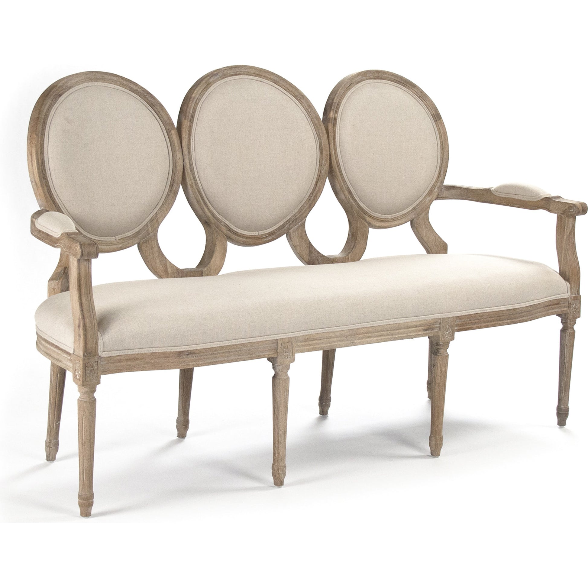 Medallion Settee by Zentique. Made from unique in a modern style.