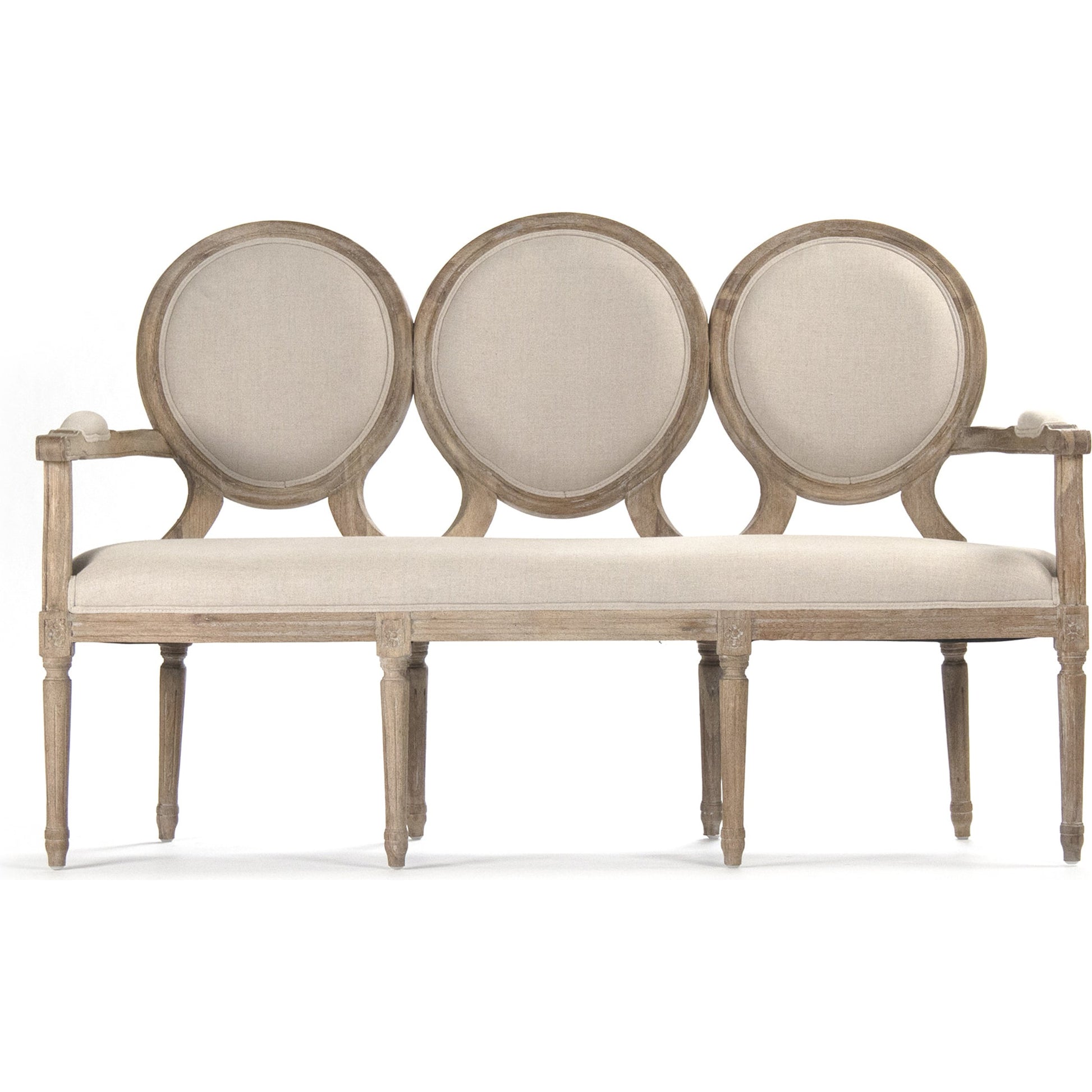 Medallion Settee by Zentique. Made from unique in a modern style.