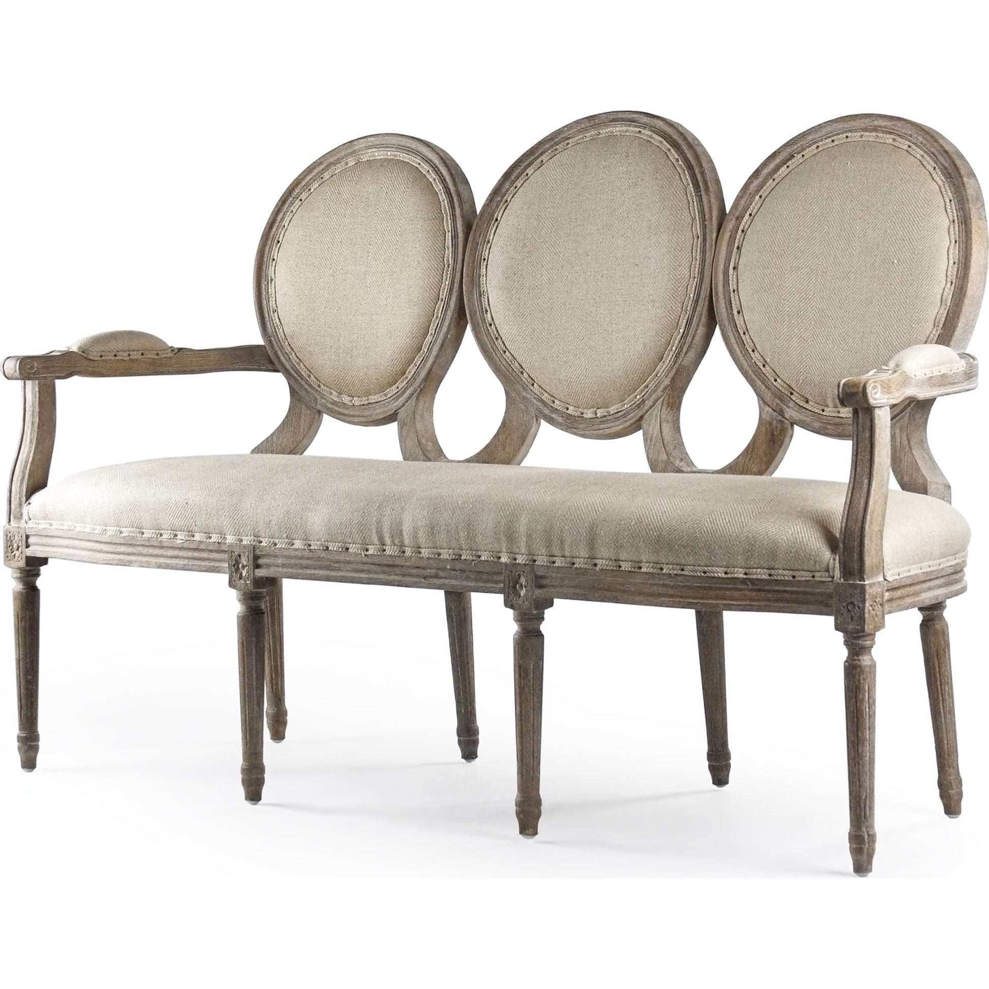 Medallion Settee by Zentique. Made from unique in a modern style.