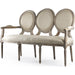 Medallion Settee by Zentique. Made from unique in a modern style.