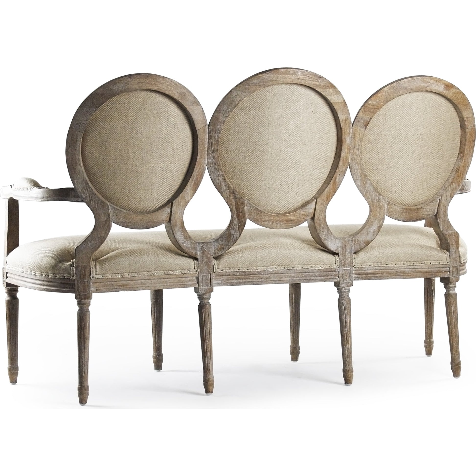 Medallion Settee by Zentique. Made from unique in a modern style.