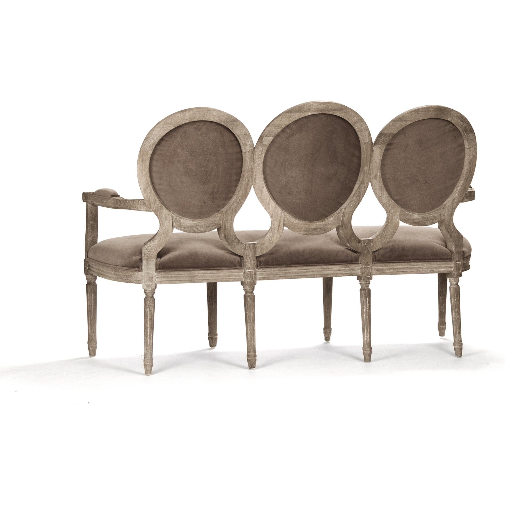 Medallion Settee by Zentique. Made from unique in a modern style.