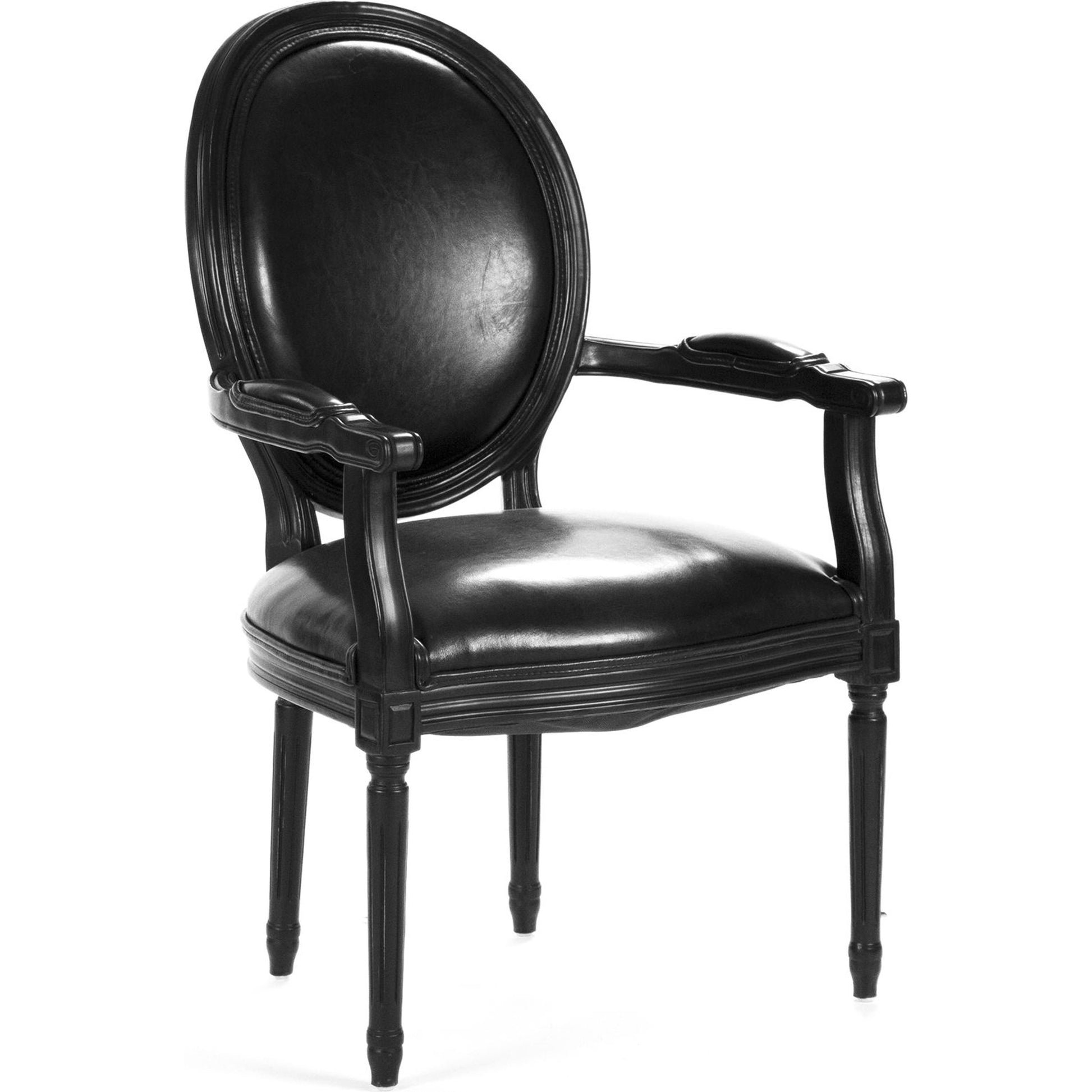 Medallion Leather Arm Chair by Zentique in top grain brown leather, jute and reclaimed oak. Made from reclaimed oak in a traditional style.