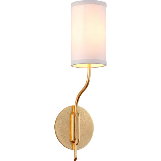 Juniper Wall Sconce by Troy. Made from hand-worked iron in a transitional style.