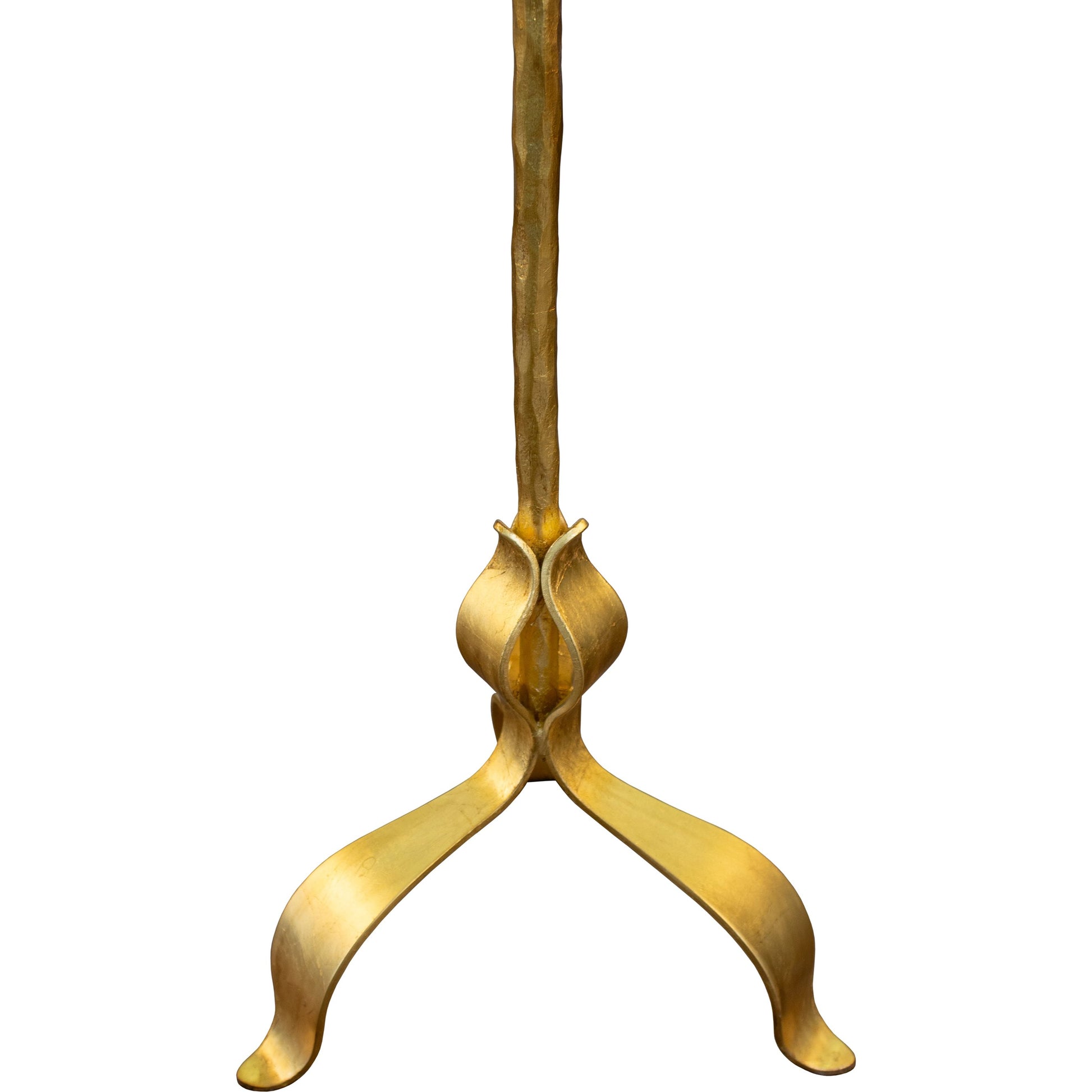 Barclay Cigar Table by Worlds Away in gold leaf. Made from iron, glass in a transitional style.