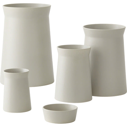 Soft Curve Vase by Global Views in white. Made from ceramic in a modern style.
