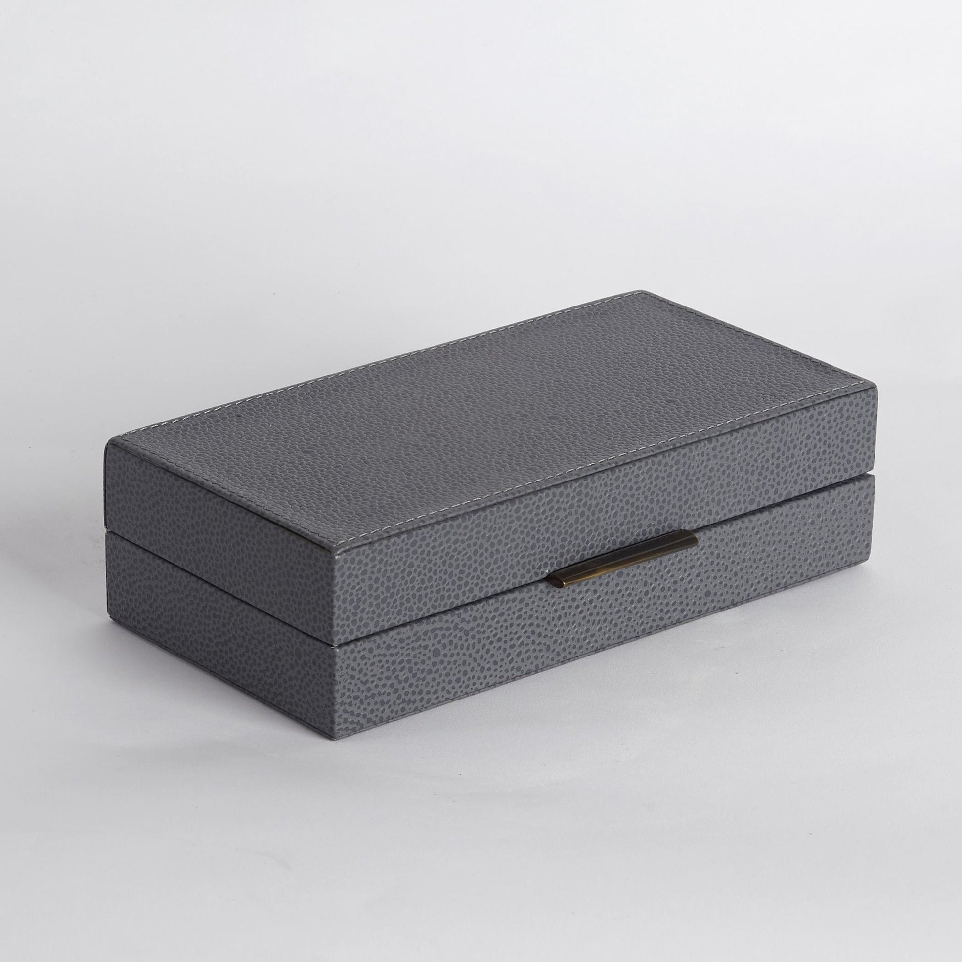 Alpen Box by Global Views. Made from mdf, leather, polyester suede in a transitional style.