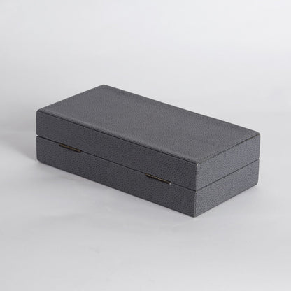 Alpen Box by Global Views. Made from mdf, leather, polyester suede in a transitional style.