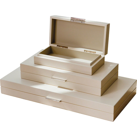 Luxe Organizer by Global Views in ivory. Made from mdf in a traditional style.