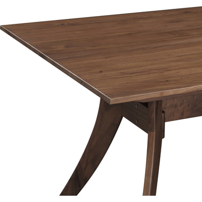 Florence Dining Table by Moe's Home Collection in brown and nc lacquer. Made from american walnut wood in a modern style.