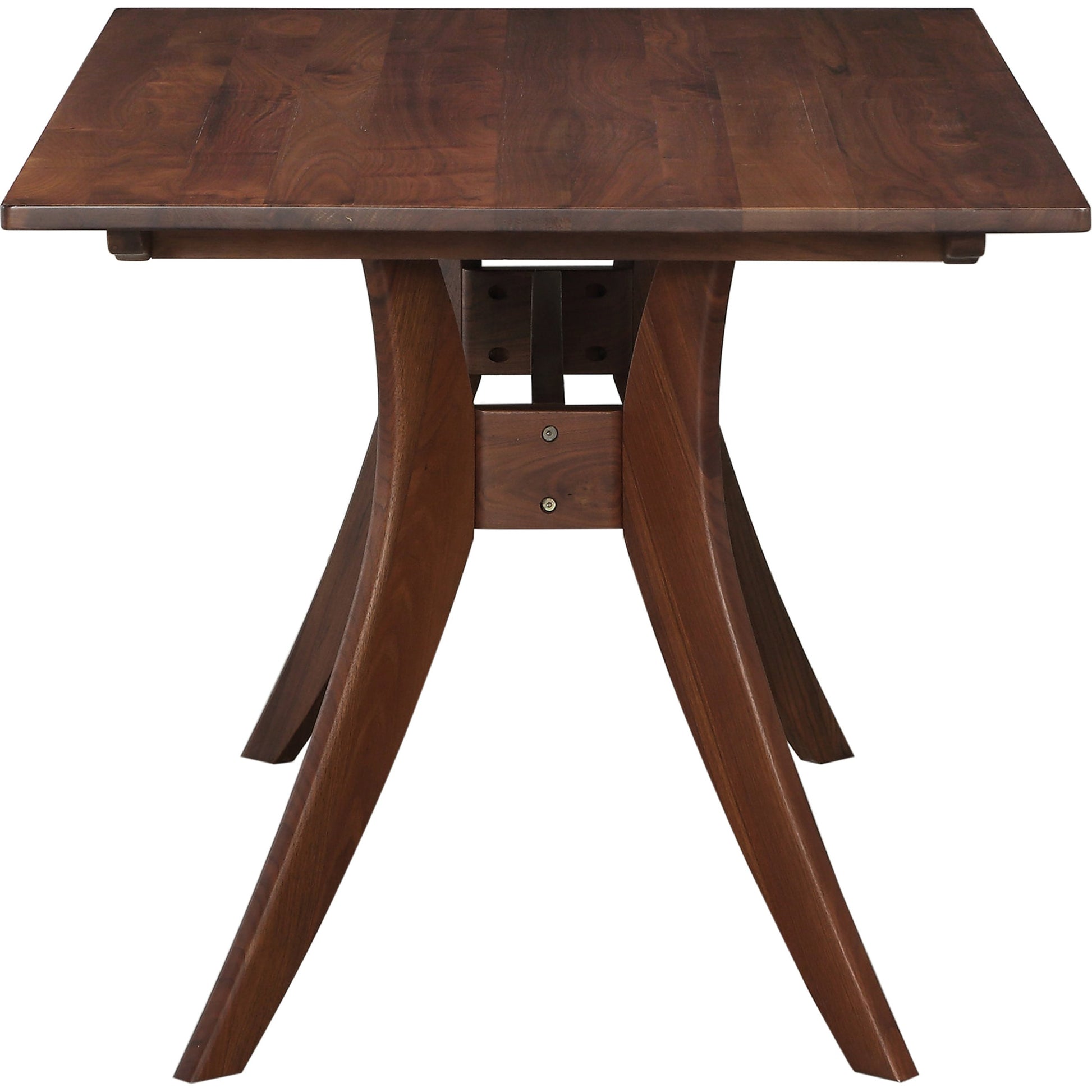 Florence Dining Table by Moe's Home Collection in brown and nc lacquer. Made from american walnut wood in a modern style.