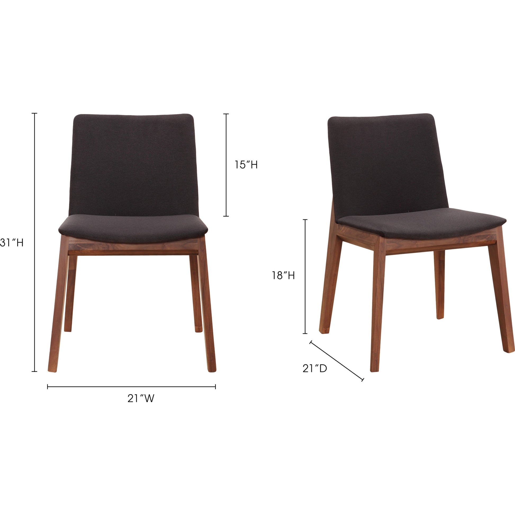 Deco Dining Chair Pvc (Set of 2) by Moe's Home Collection. Made from unique in a modern style.