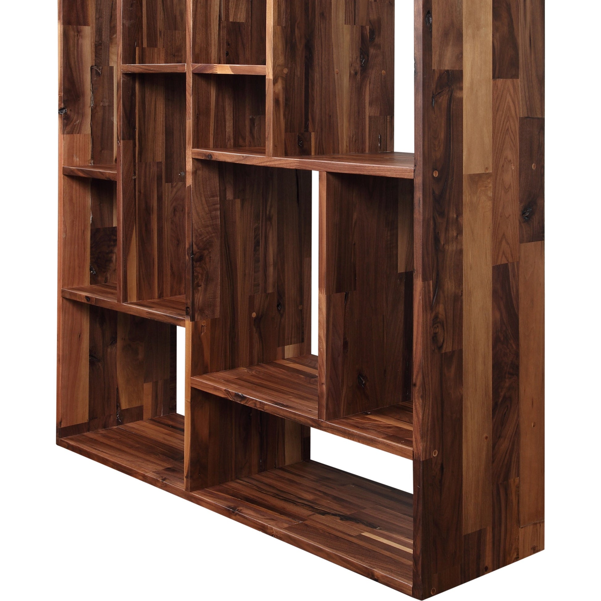 Redemption Shelf Solid by Moe's Home Collection in brown and matt lacquer. Made from walnut in a modern style.