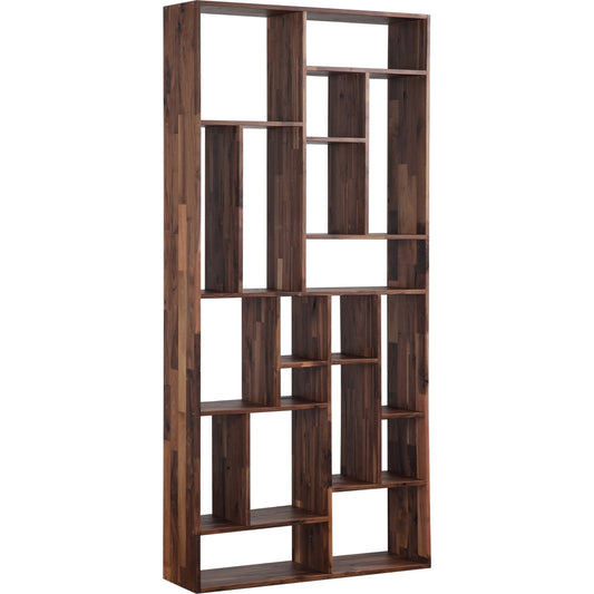 Redemption Shelf Solid by Moe's Home Collection in brown and matt lacquer. Made from walnut in a modern style.
