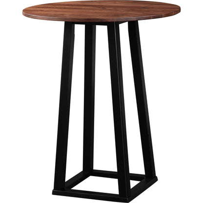 Tri-Mesa Bar Table by Moe's Home Collection in brown and matt lacquer. Made from solid walnut top, solid rubber wood base in a modern style.