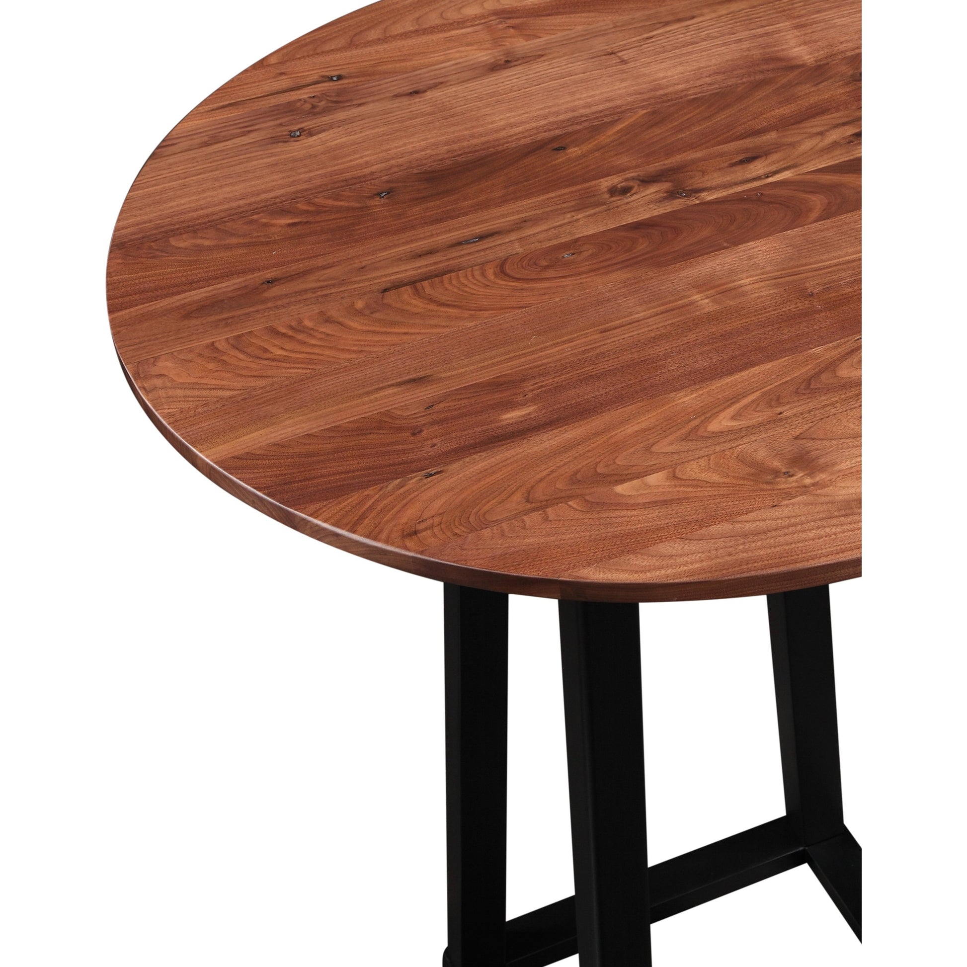 Tri-Mesa Bar Table by Moe's Home Collection in brown and matt lacquer. Made from solid walnut top, solid rubber wood base in a modern style.