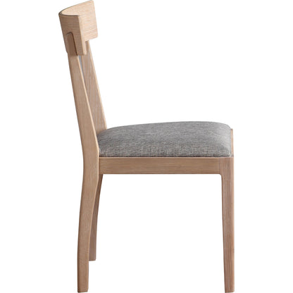 Leone Dining Chair (Set of 2) by Moe's Home Collection in natural. Made from upholstery: 100% polyester, solid walnut frame, plywood in a modern style.