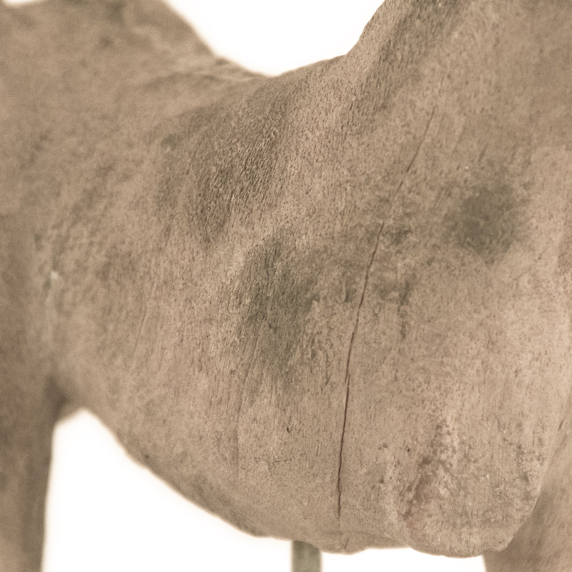 Resin Horse on Stand by Zentique in resin, metal. Made from resin, metal in a traditional style.