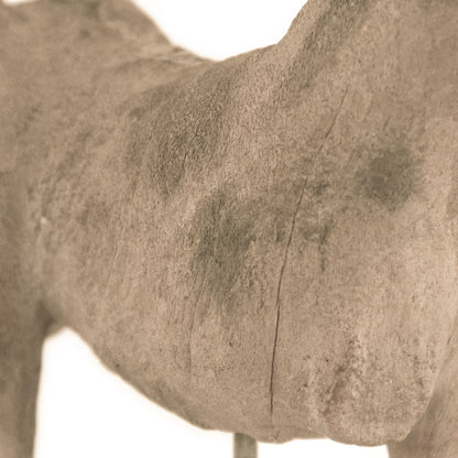 Resin Horse on Stand by Zentique in resin, metal. Made from resin, metal in a traditional style.