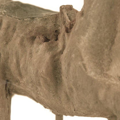 Resin Horse on Stand by Zentique in resin, metal. Made from resin, metal in a traditional style.