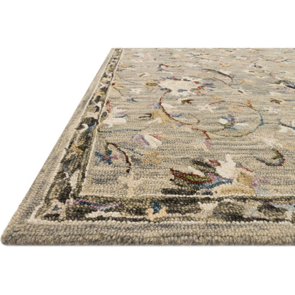 Beatty BEA-03 Rug by Loloi in gray, multi. Made from 100% wool in a traditional style.