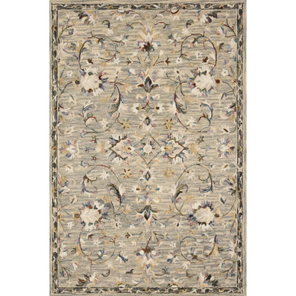 Beatty BEA-03 Rug by Loloi in gray, multi. Made from 100% wool in a traditional style.