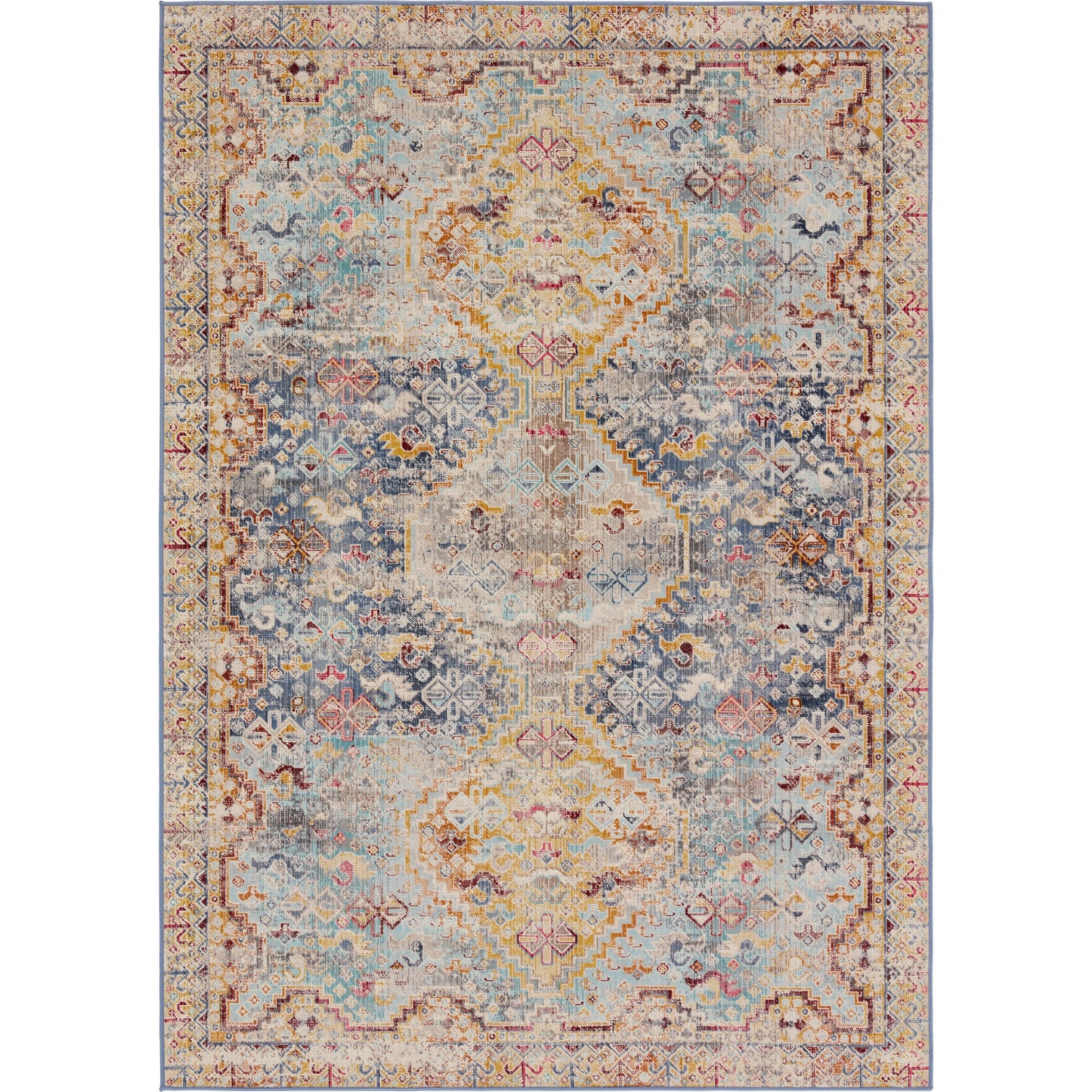001 SI-1973353,SI-1973354,SI-1973355,SI-1973356,SI-1973357,SI-1973358 | Primary Silo | Bequest BEQ01 Rug by Jaipur Living in blue, mulitcolor. Made from 100% polypropylene in a unique style.