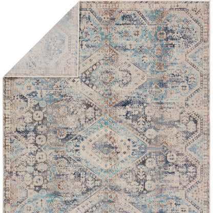 Bequest BEQ03 Rug by Jaipur Living in blue, gray. Made from 100% polypropylene in a unique style.
