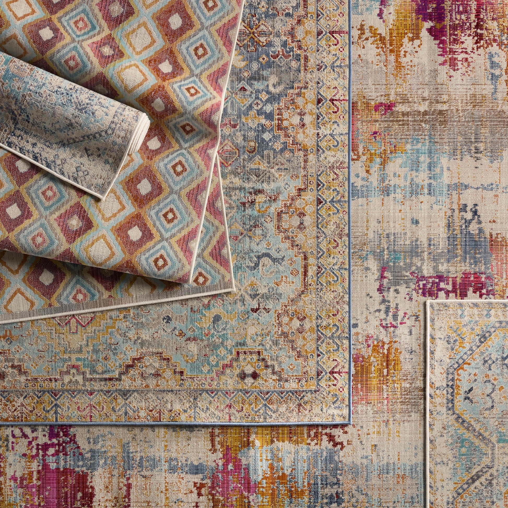 Bequest BEQ04 Rug by Jaipur Living in multicolor, blue. Made from 100% polypropylene in a unique style.