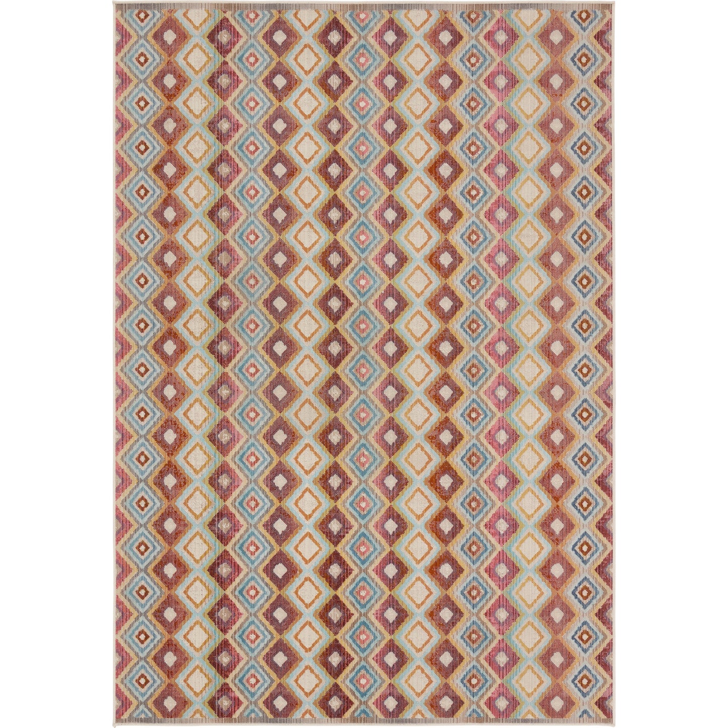 001 SI-1973371,SI-1973372,SI-1973373,SI-1973374,SI-1973375,SI-1973376 | Primary Silo | Bequest BEQ04 Rug by Jaipur Living in multicolor, blue. Made from 100% polypropylene in a unique style.