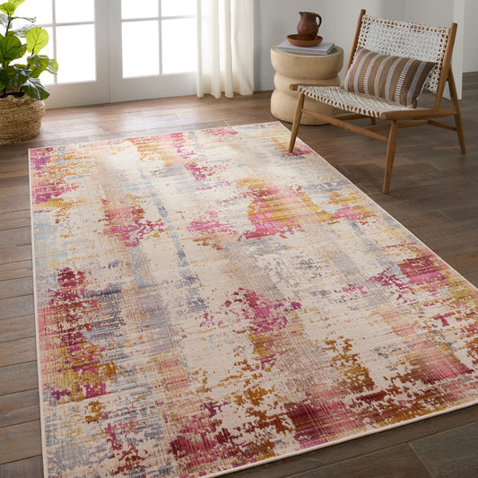 Bequest Vidame BEQ05 Rug by Vibe by Jaipur Living in multicolor, fuchsia. Made from 100% polypropylene in a unique style.