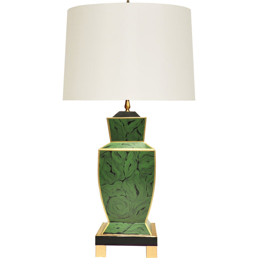 Bianca Table Lamp by Worlds Away. Made from metal, silk in a modern style.
