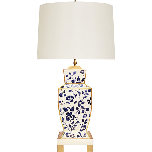 Bianca Table Lamp by Worlds Away. Made from metal, silk in a modern style.