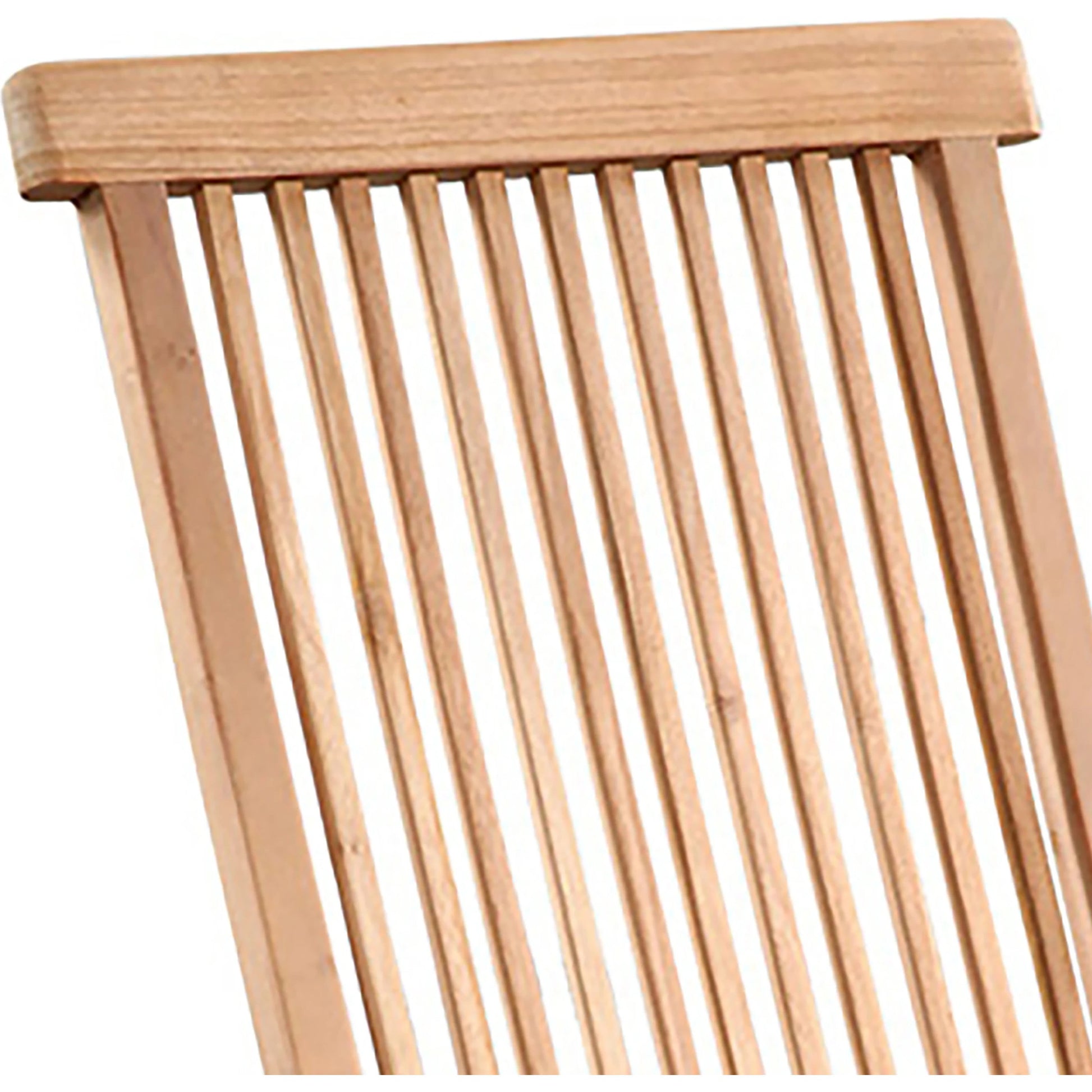 Hobert Outdoor Teak Folding Chair by Arch & Plane in light brown. Made from teak in a coastal style.