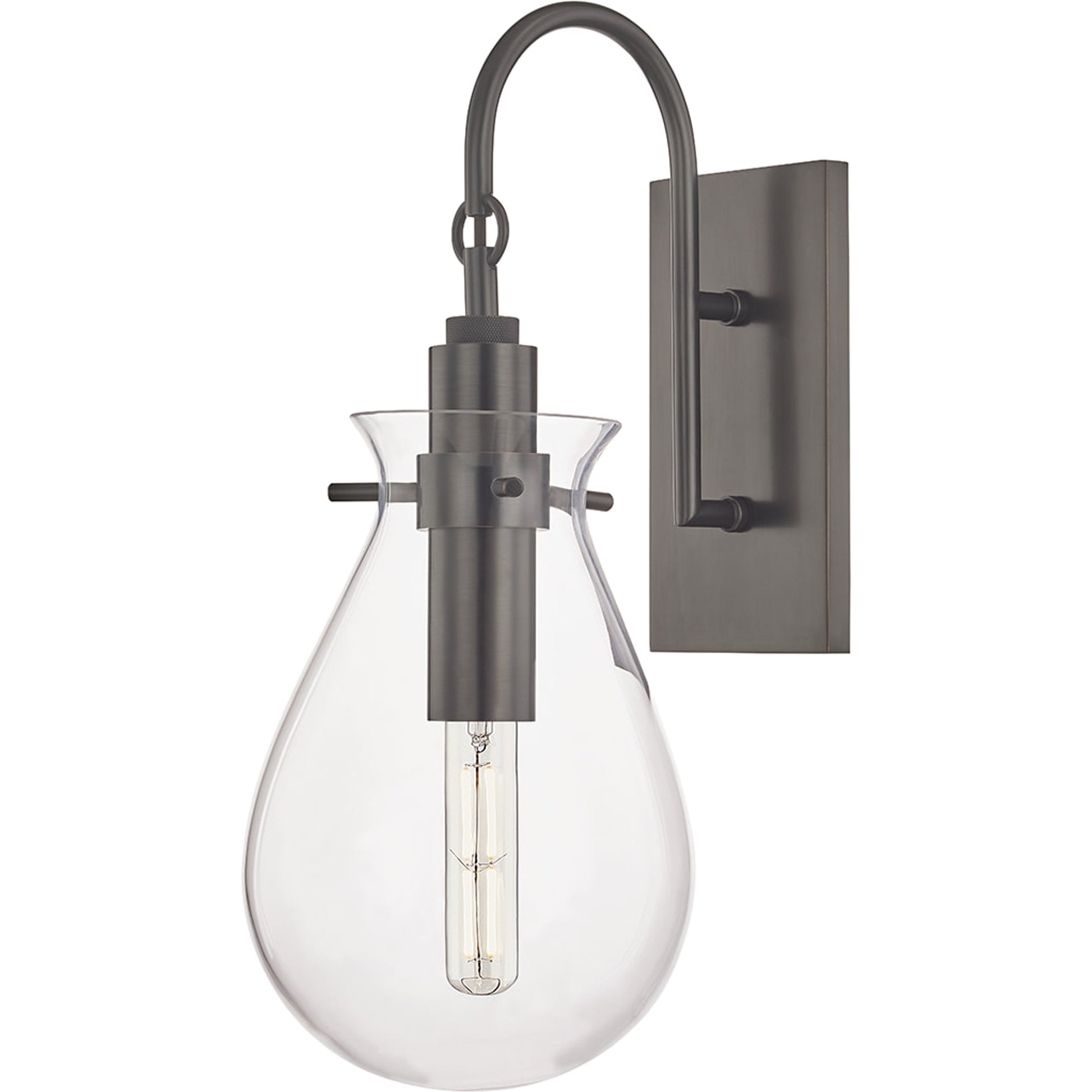 Ivy Wall Scone by Hudson Valley. Made from steel in a modern style.