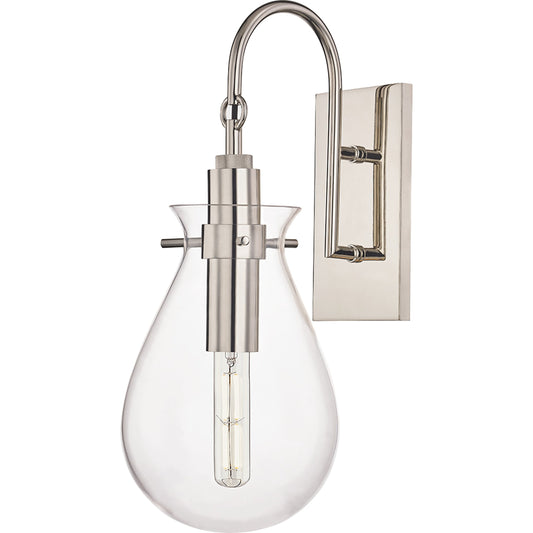 Ivy Wall Scone by Hudson Valley. Made from steel in a modern style.