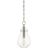 Polished Nickel / 7.38" x 10.63", Clear