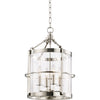 Polished Nickel / 11.75" x 12", Clear