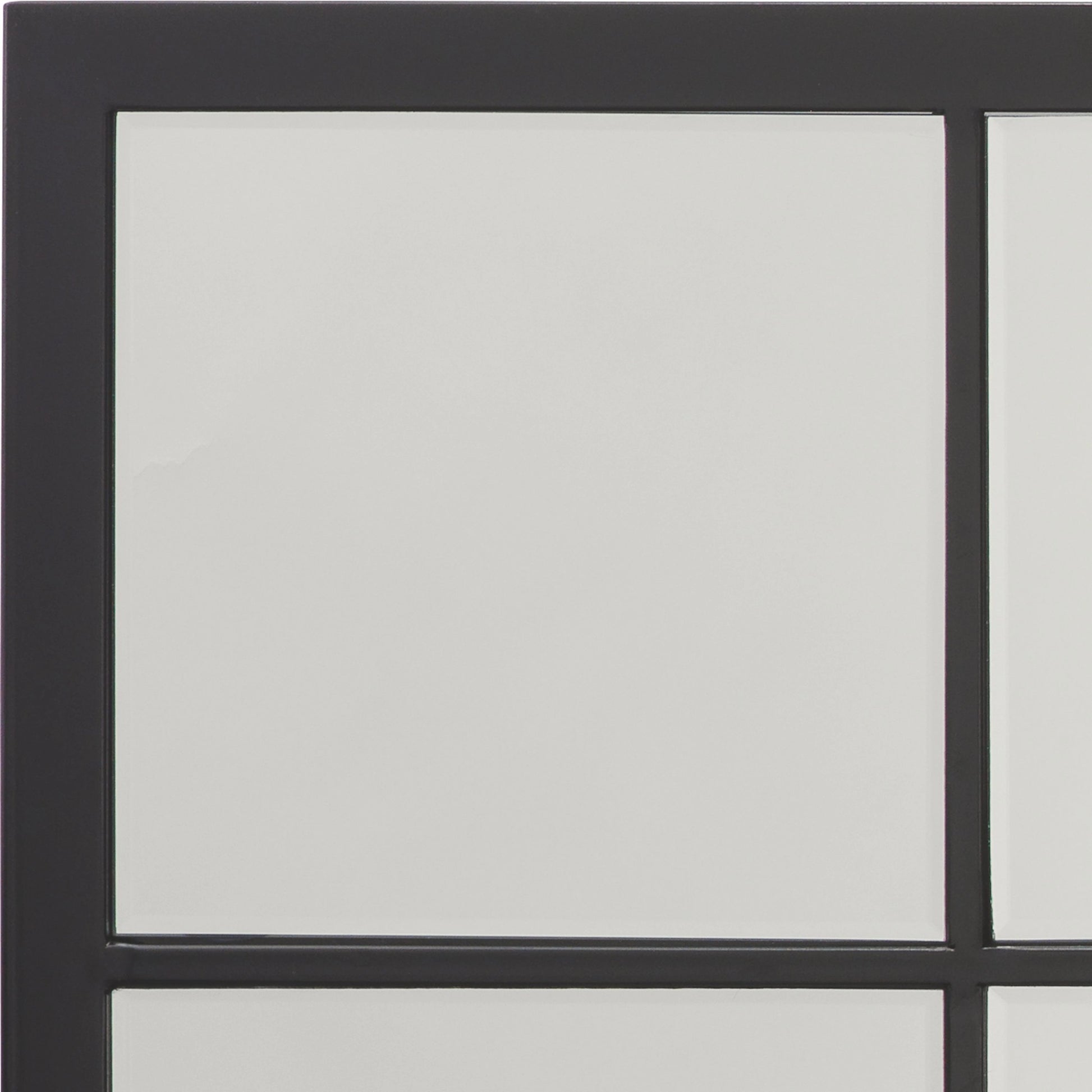 Tribecca Mirror by Lifestyle by JY in matte black. Made from metal in a transitional style.