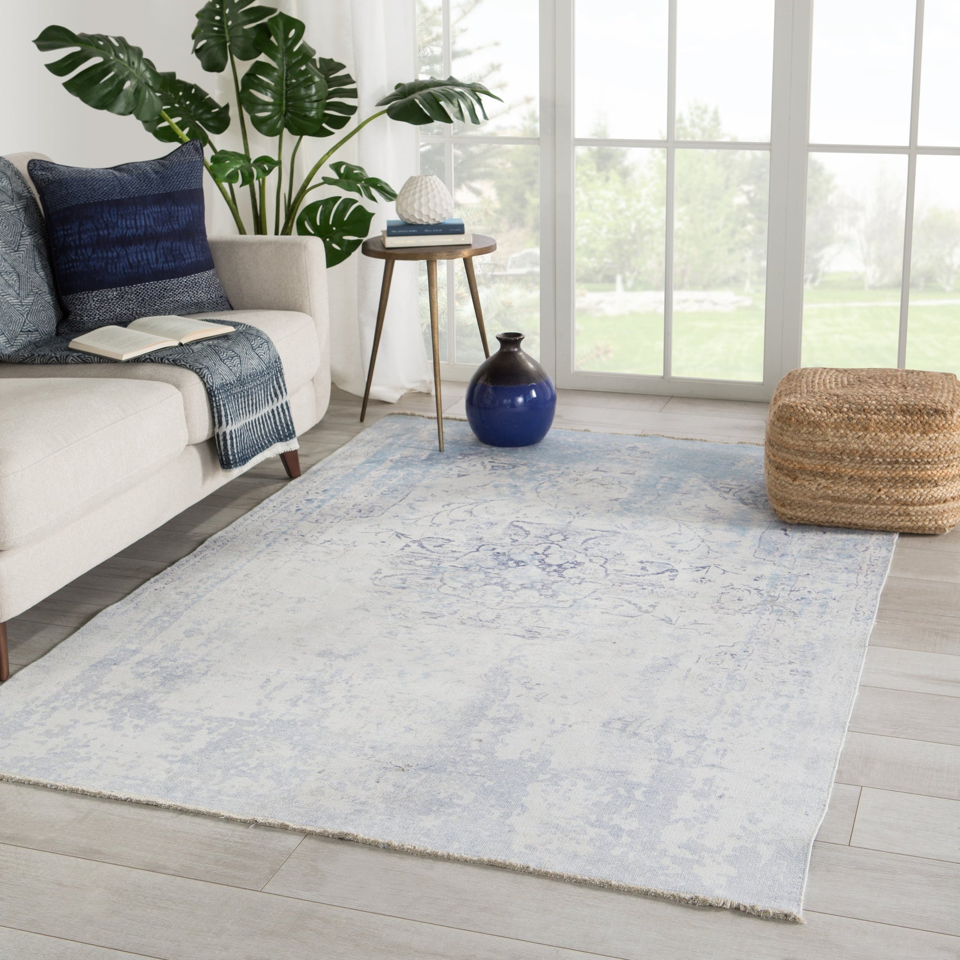 Boheme BOH07 Rug by Jaipur Living in blue, white. Made from unique in a unique style.