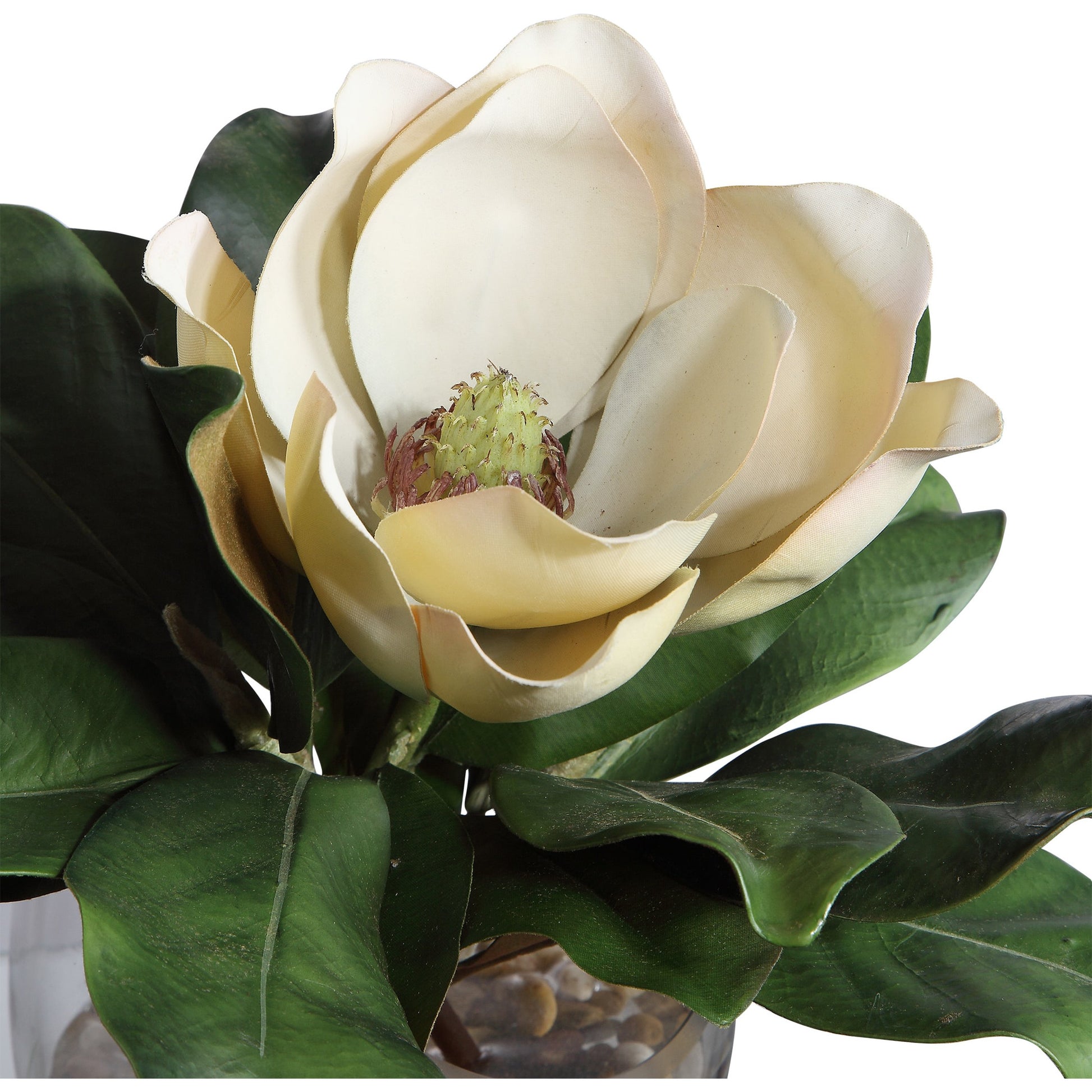 Celia Silk Magnolia Accent by Uttermost. Made from polyester, plastic, iron, glass in a modern style.