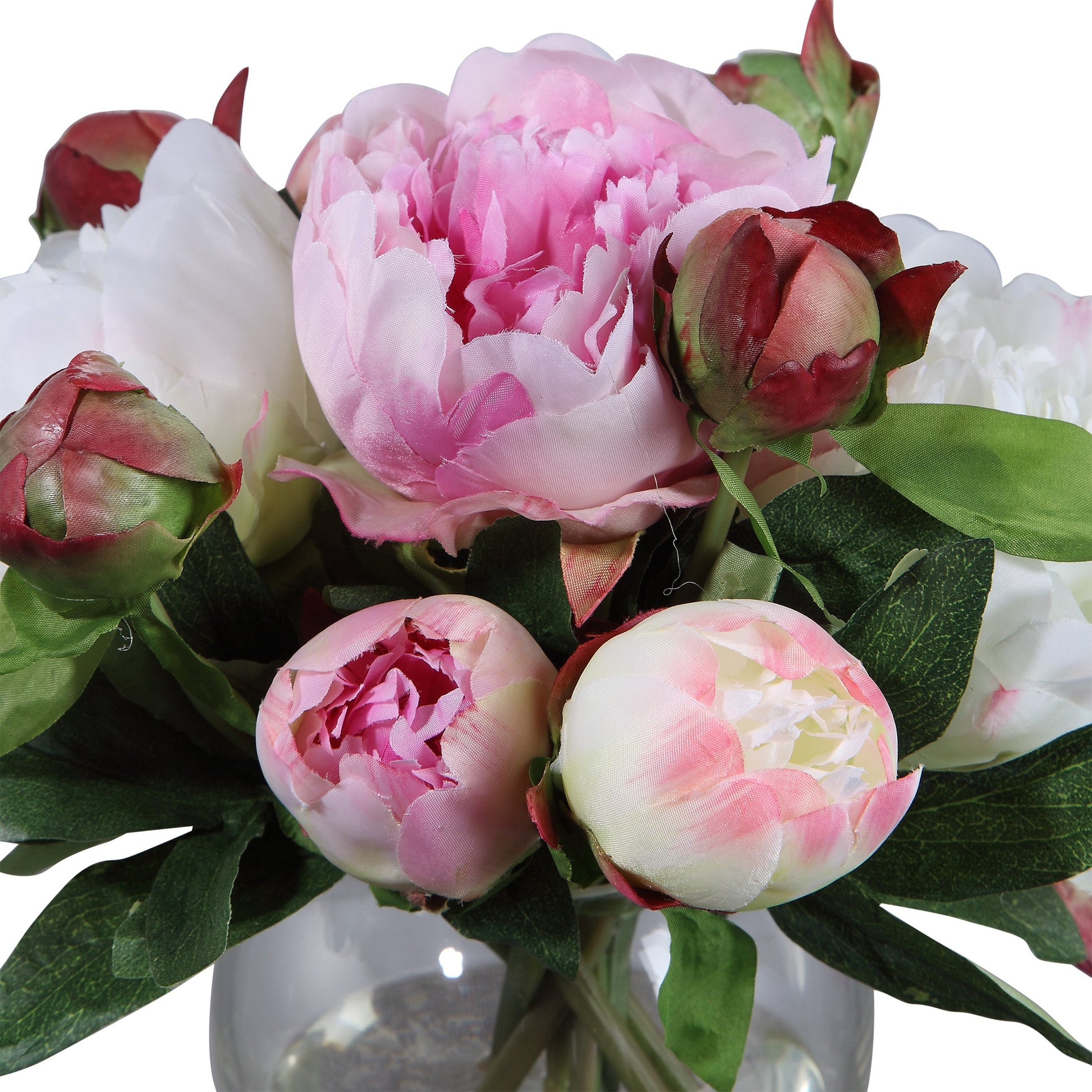 Blaire Peony Bouquet by Uttermost. Made from polyester, plastic, iron, glass in a modern style.