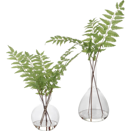 Country Ferns by Uttermost. Made from polyester, plastic, iron, glass in a modern style.