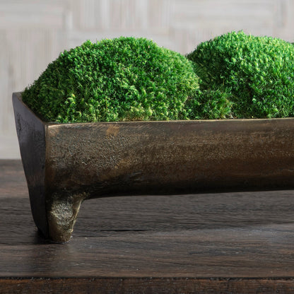 Canal Moss Centerpiece by Uttermost in bronze. Made from aluminum, foam in a cottage & farmhouse style.