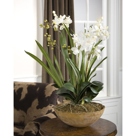 Moth Orchid Planter by Uttermost. Made from polyester, plastic in a cottage & farmhouse style.
