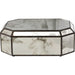 Octagonal Mirror Box by Worlds Away. Made from metal, glass in a transitional style.